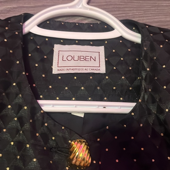 📼📼Vintage Black and gold dot blazer jacket - Picture 2 of 6